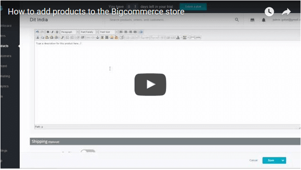 How to add products to the Bigcommerce store