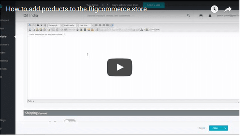 How to add products to the Bigcommerce store
