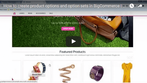 How to create product options in BigCommerce